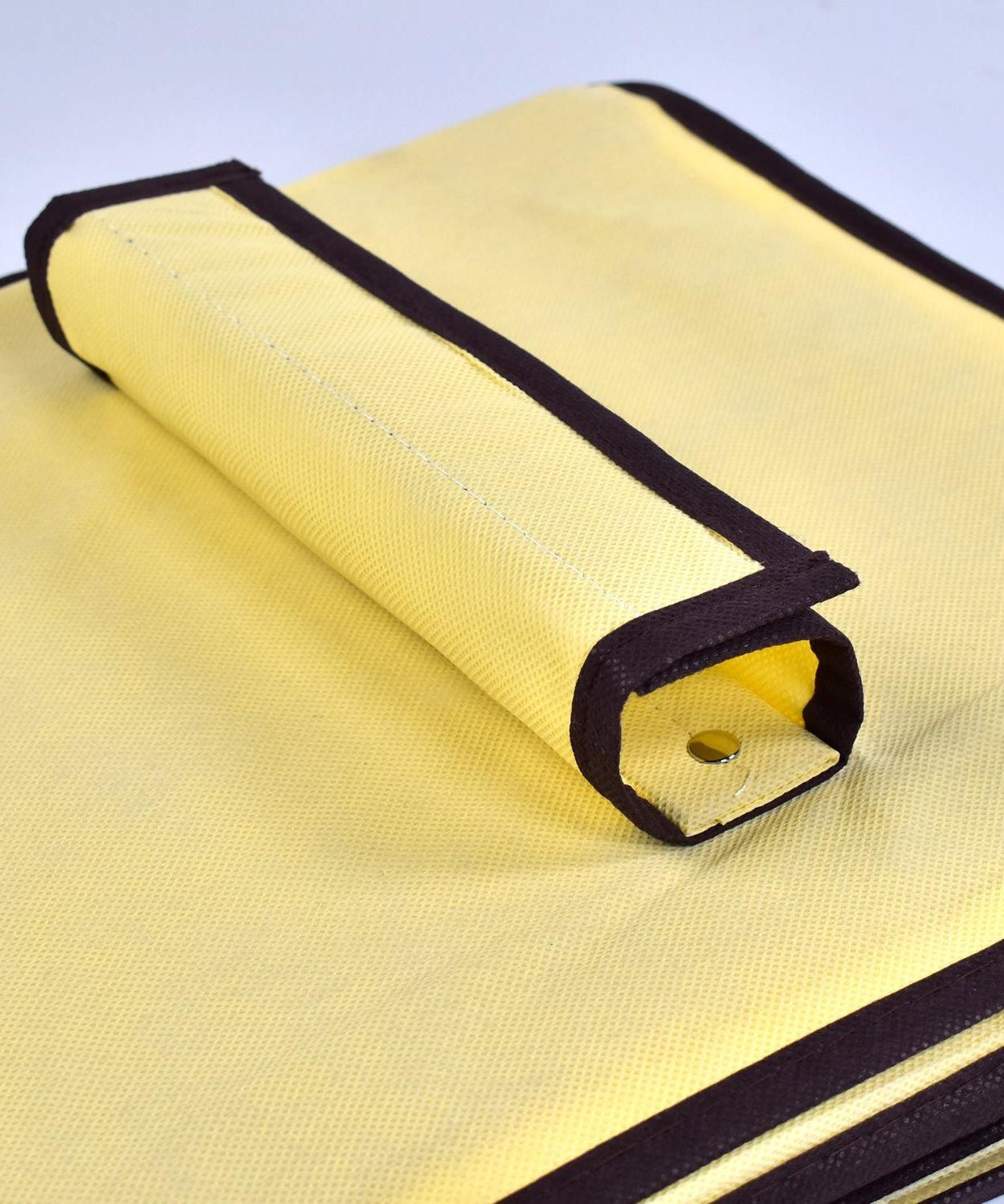 Breathable fabric closet organizer for dust-free storage.