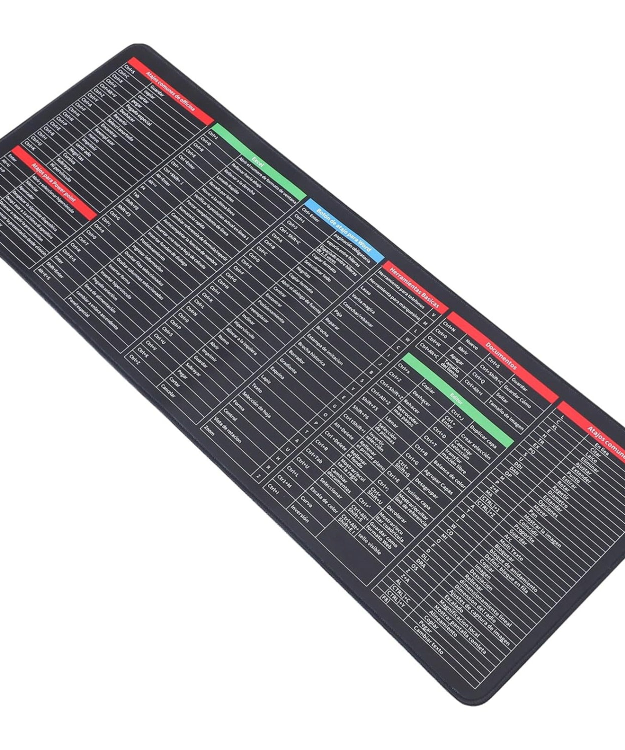 Mat of Shortcut Keyboard  Mouse Pad Mat Mouse Pads for Desk Quick Key Super Large Anti-slip Keyboard Pad Desk Accessories Desktop Mouse Pad Office Oversized Big Mouse Pad Rubber (80—30 Cm)