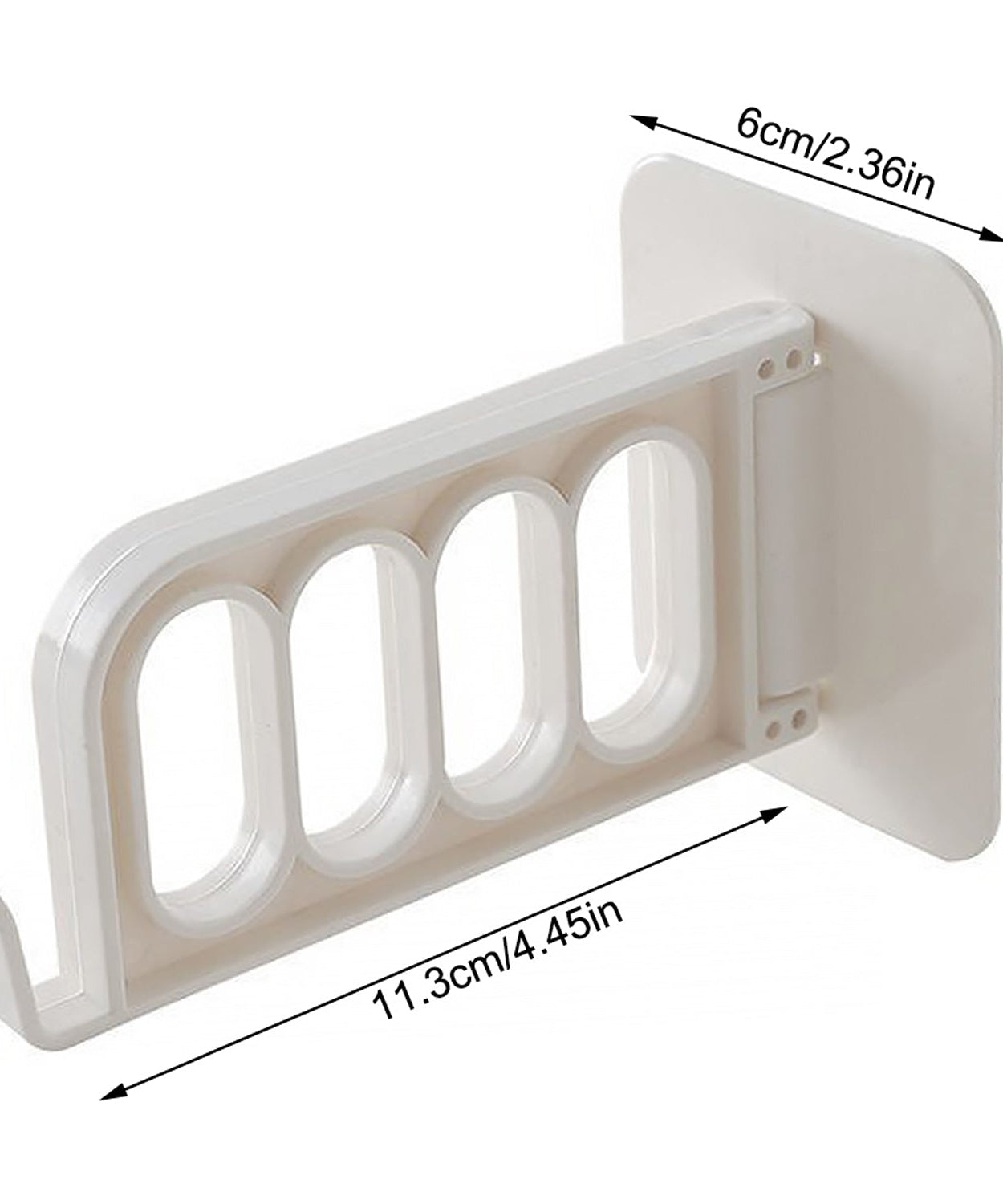 Door hook for single door, ideal for use in bathroom, kitchen, or bedroom.