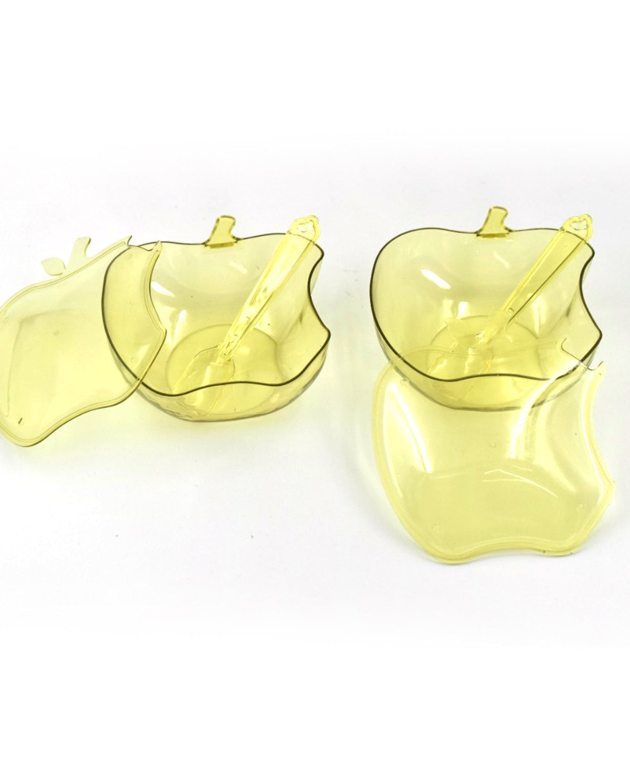 Snack serving apple-shaped bowl