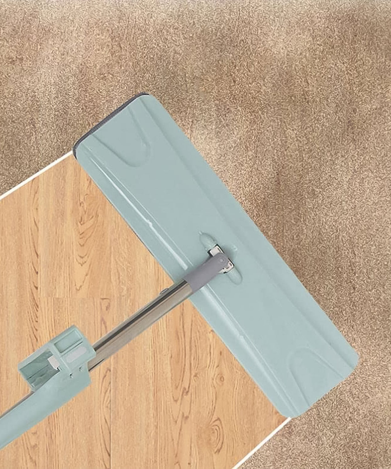 360Degree Rotation Flat Mop Floor Cleaning Microfiber Squeeze Mop Floor Clean.