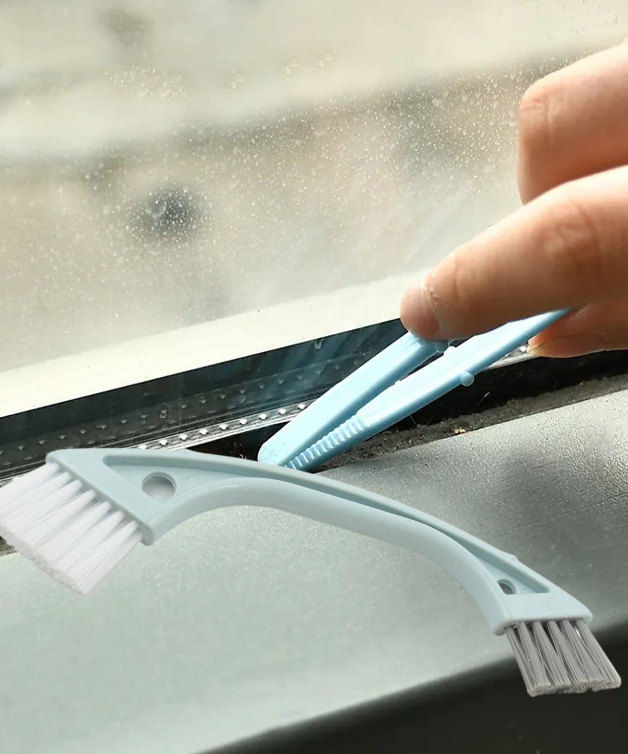 Twin-brush design for effective home and office cleaning