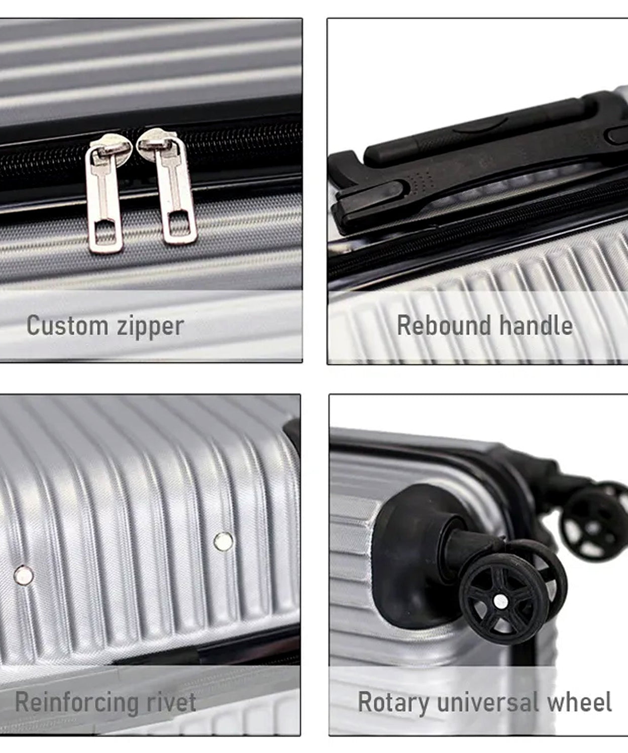 Set of colorful suitcases for travel and storage