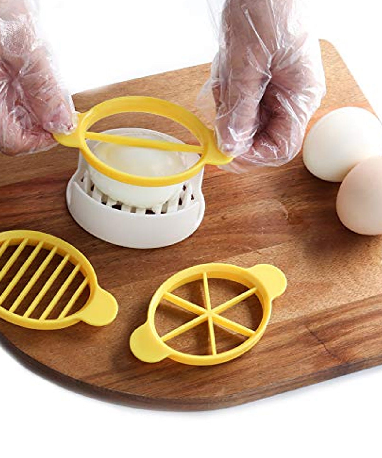 Egg Slicer, 3 in 1 Boiled Egg Slicer, Egg Slicer, Preserved Egg Slicer, Home Restaurant Kitchen Tool (1 Pc)