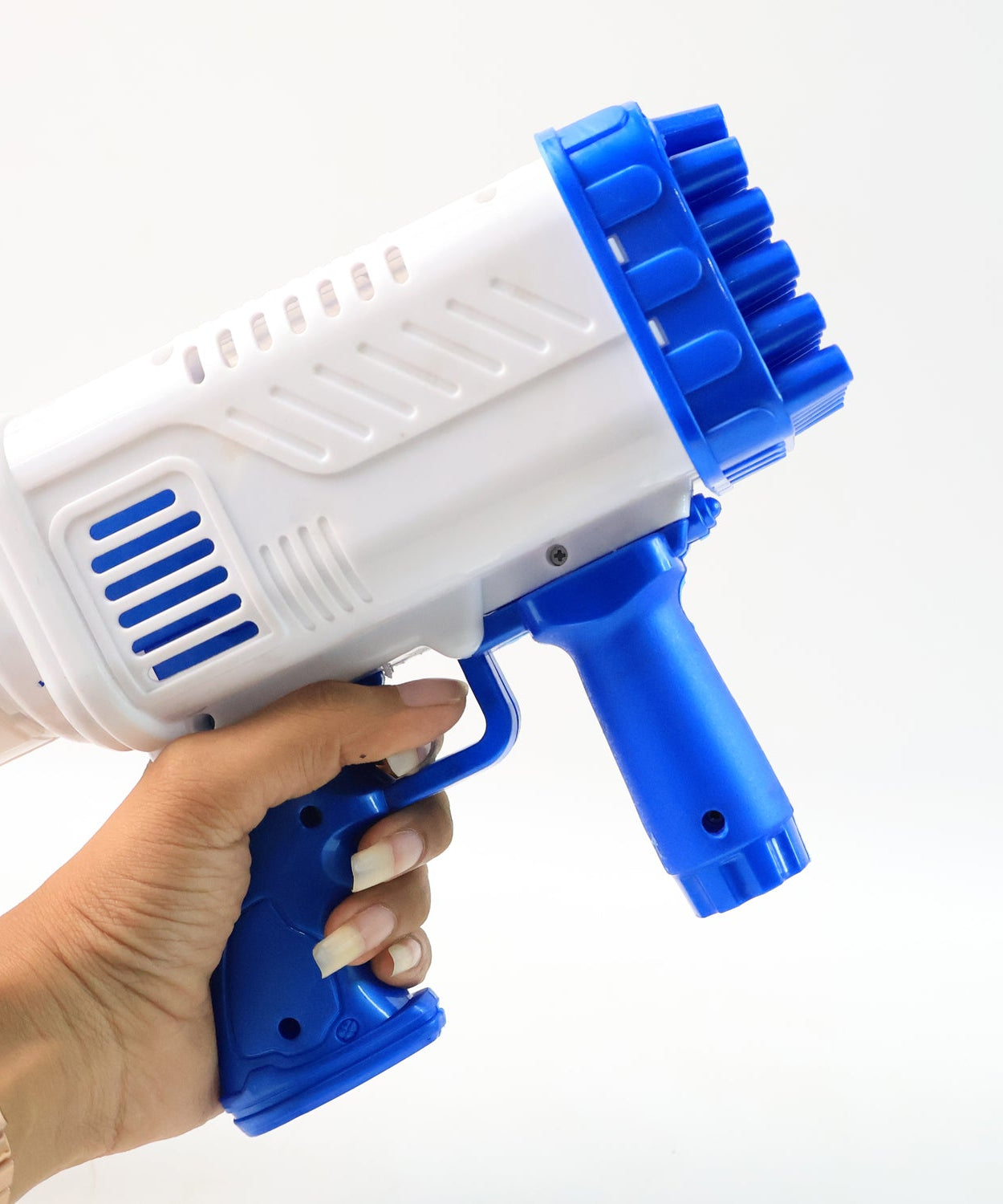 32 Holes Big Rechargeable Powerful Machine Bubble Gun Toys (1 Set)