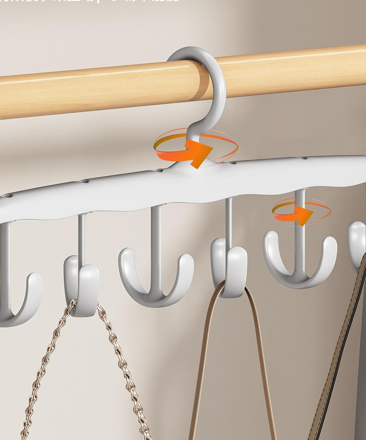 Rotatable Tank Top Hanger – Space Saving Closet Organizer for Dorms & Apartments (12-Hook)