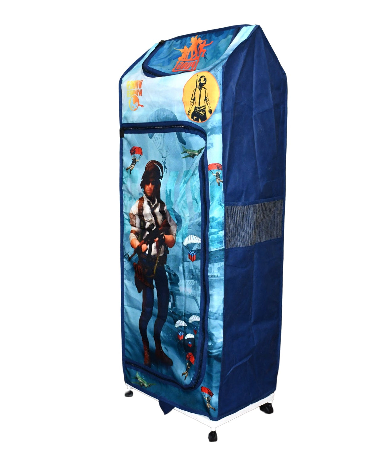 Multi Purpose Foldable Baby Wardrobe / Toy Box 5 Shelves Cartoon Printed