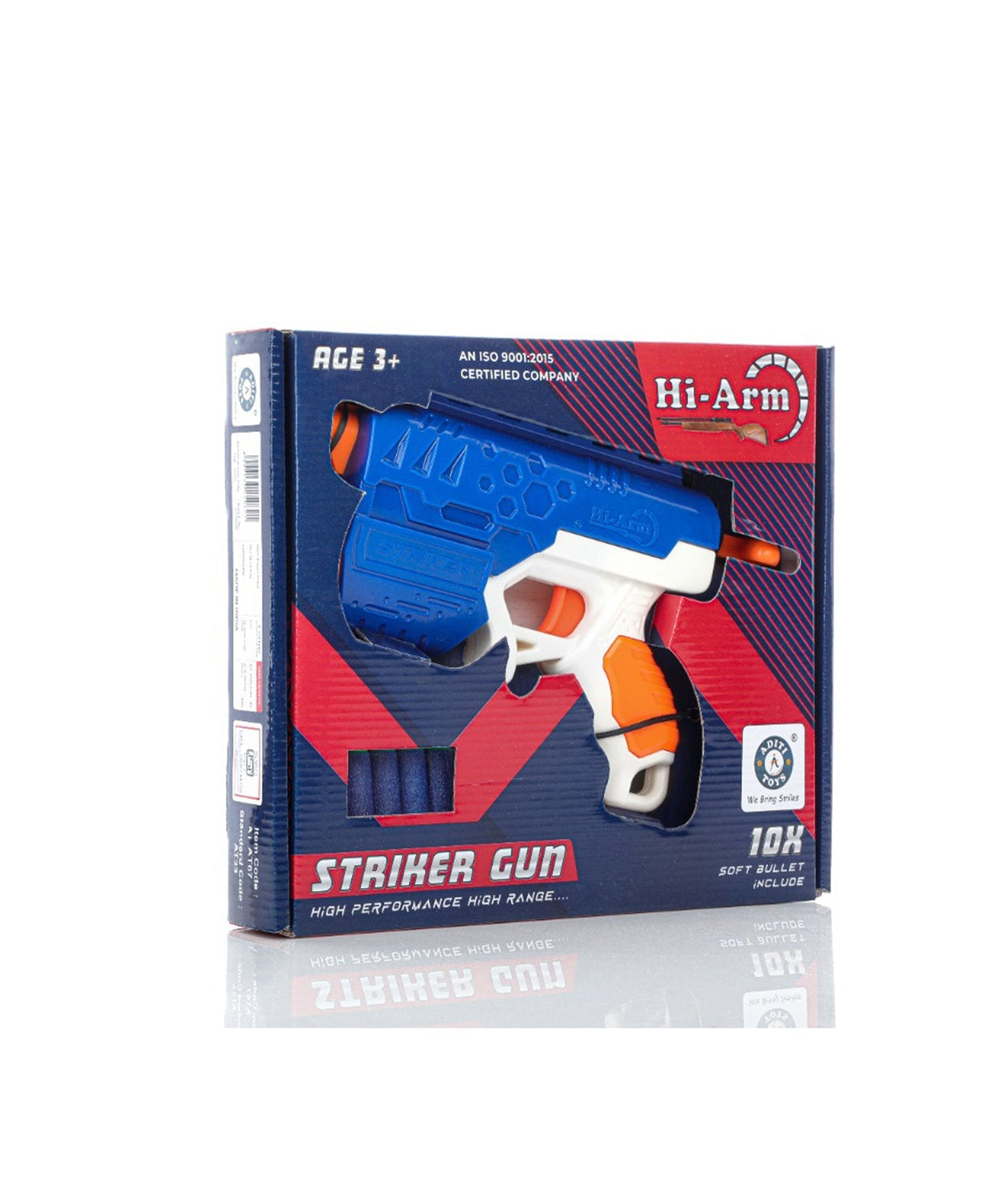 Solid build foam bullet gun with suction.