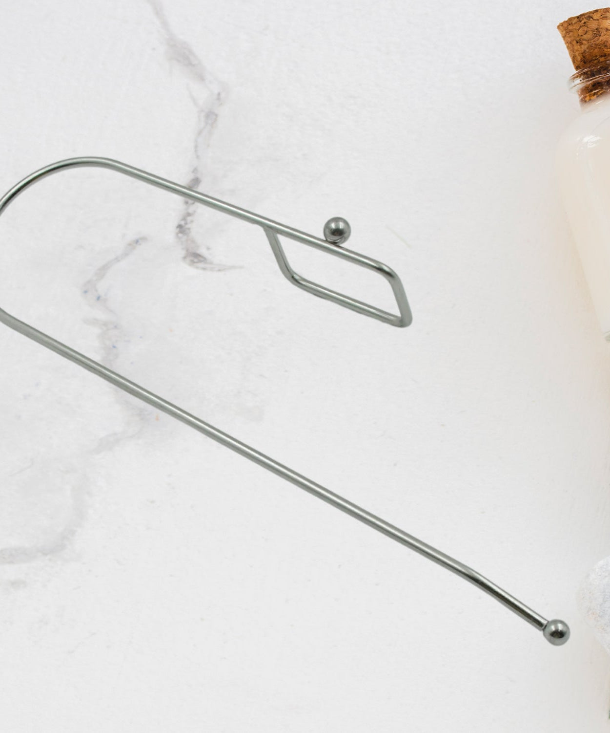 Stainless Steel Drill Free Self-Adhesive Paper Roll Holder Tissue Paper Stand Towel Bar Hanger Kitchen Towel Holder for Kitchen Bathroom Toilet (Pack of 1)