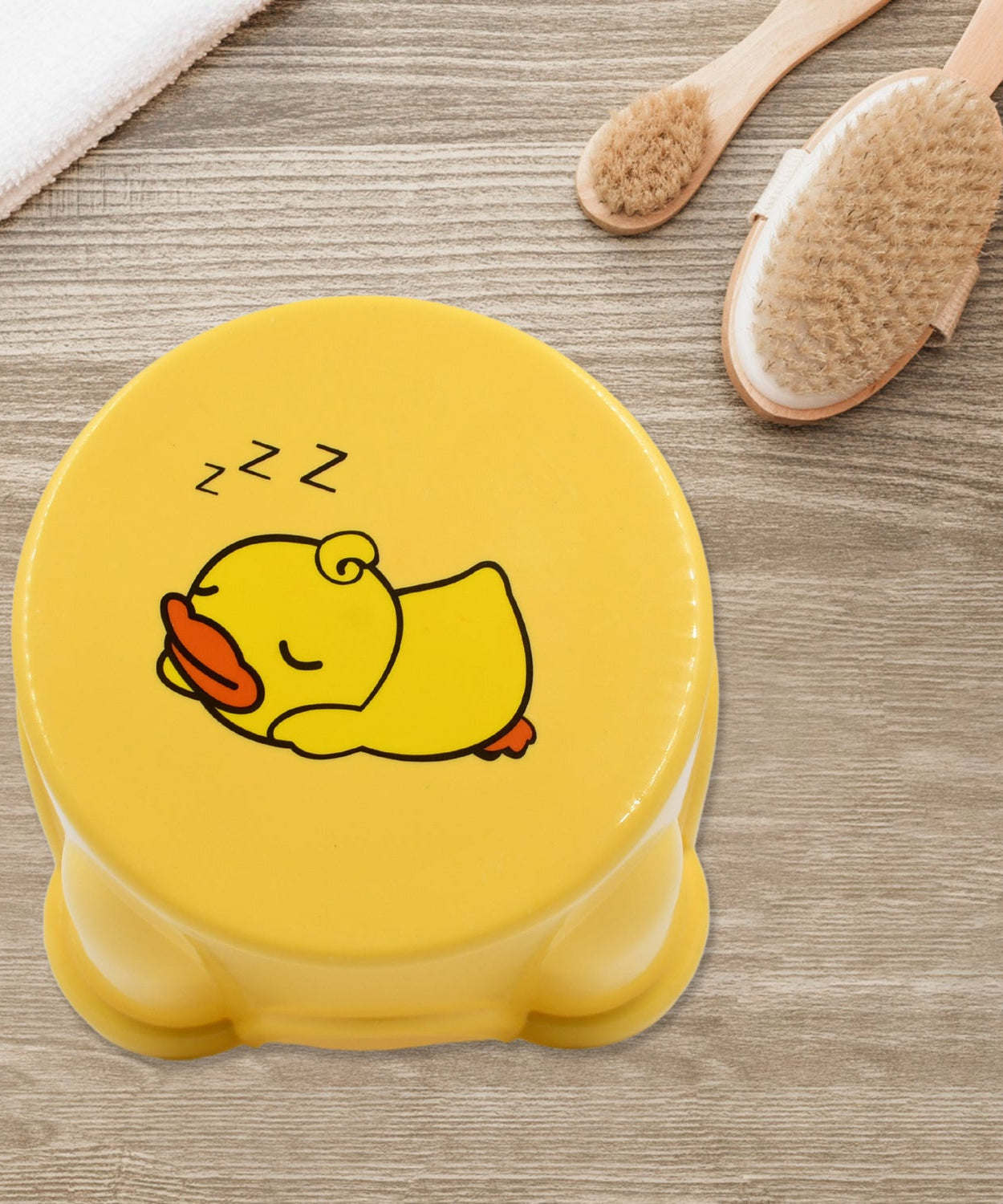 Strong plastic stool with anti-slip surface, portable for use in various indoor and outdoor settings.