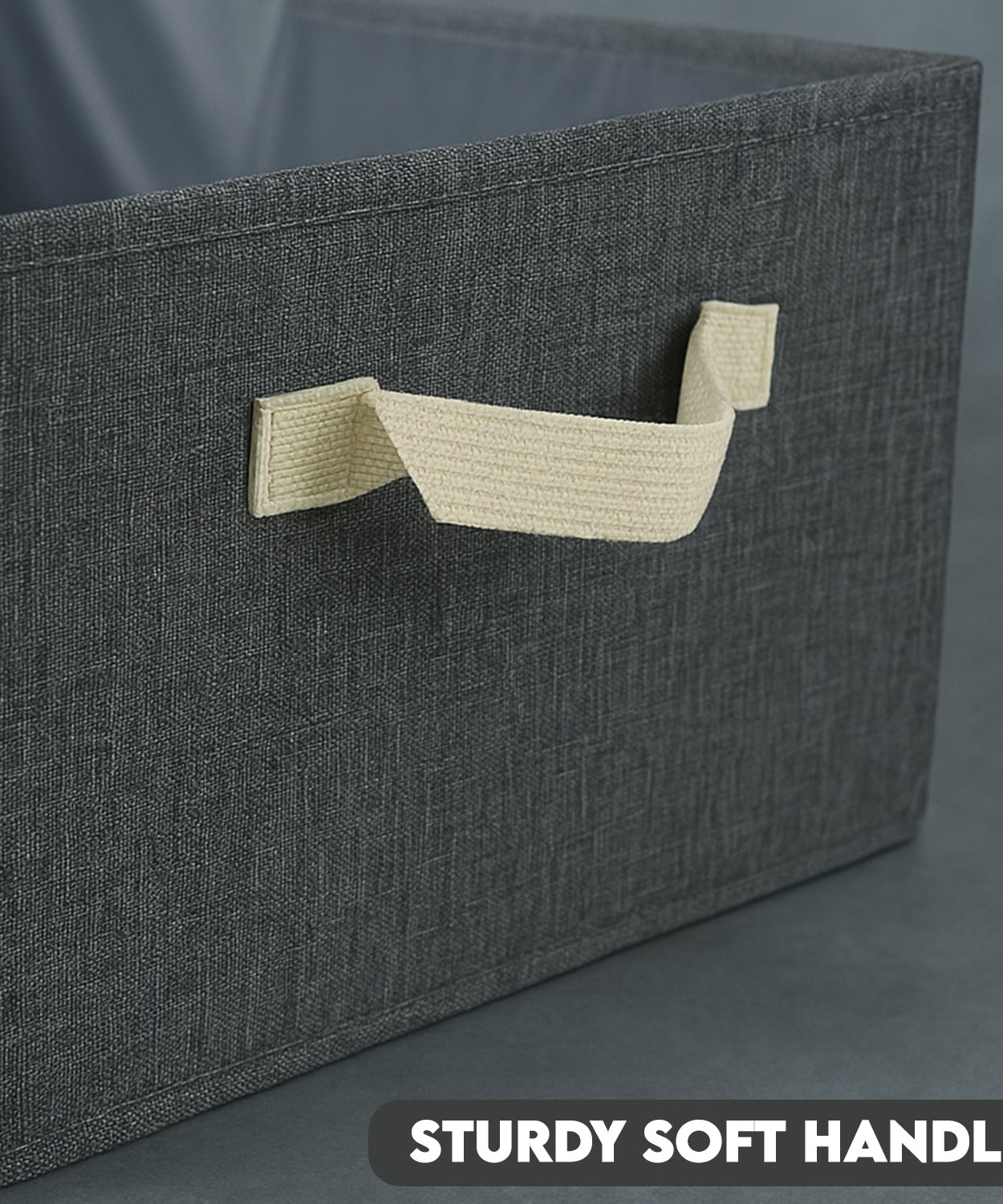 FOLDABLE CLOTH STORAGE BOX WITH HANDLES (47×28 CM)