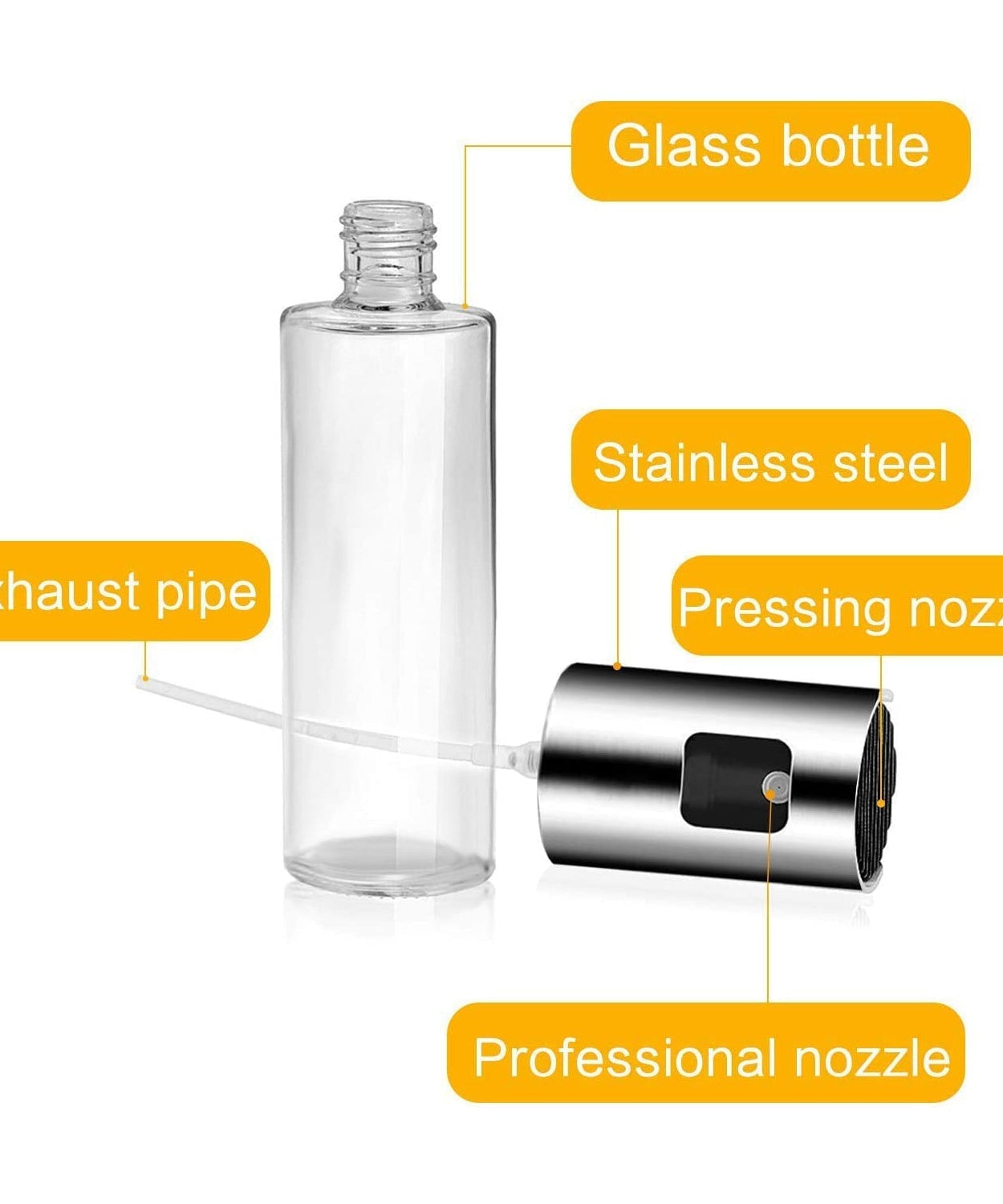 Glass spray dispenser