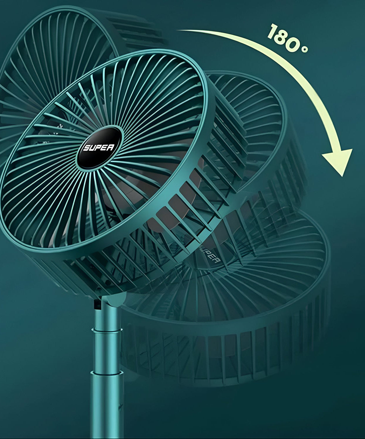 Adjustable Portable Desktop Fan - Telescopic Silent Personal Cooling for Office & Travel (Battery Not Include)