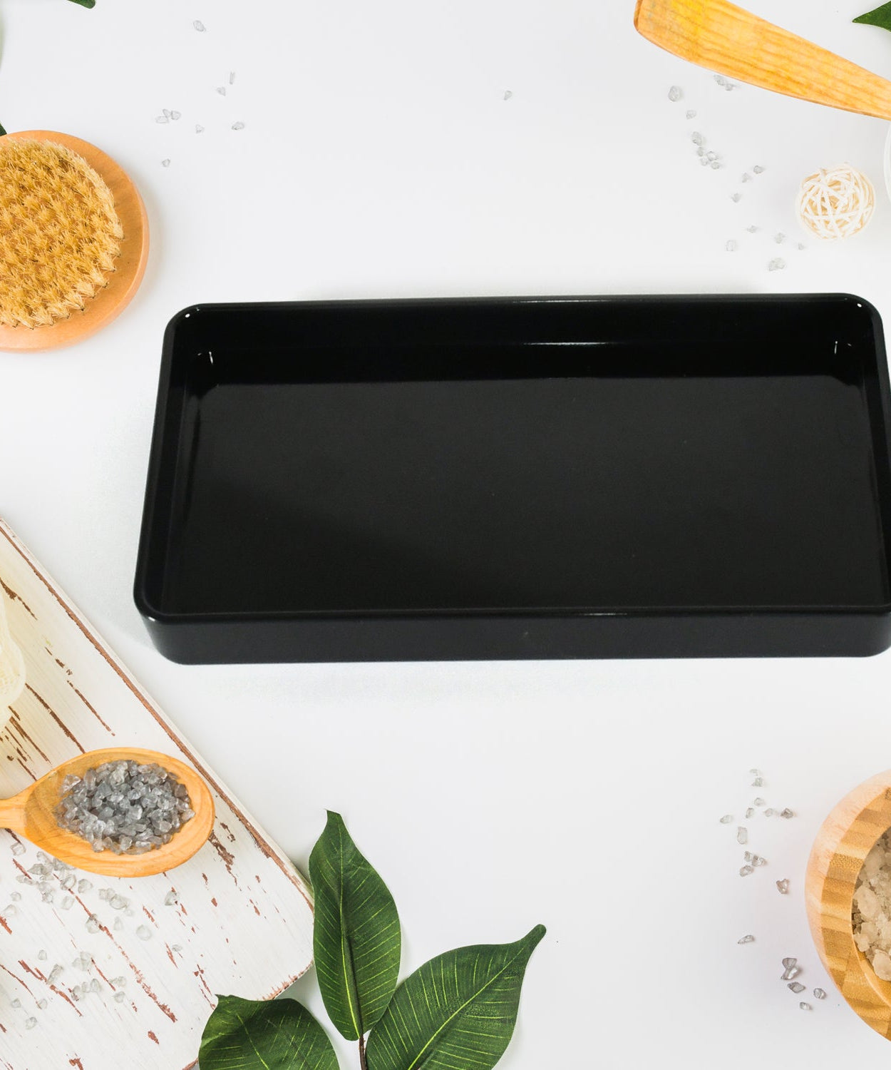 Bathroom Accessories Set, Bathroom Decor with 1 Soap Dispenser, 1 Tumbler, 1 Tray, 1 Soap Dish for Bathroom, Kitchen, Office, Gift for Women and Men (4 pcs set)