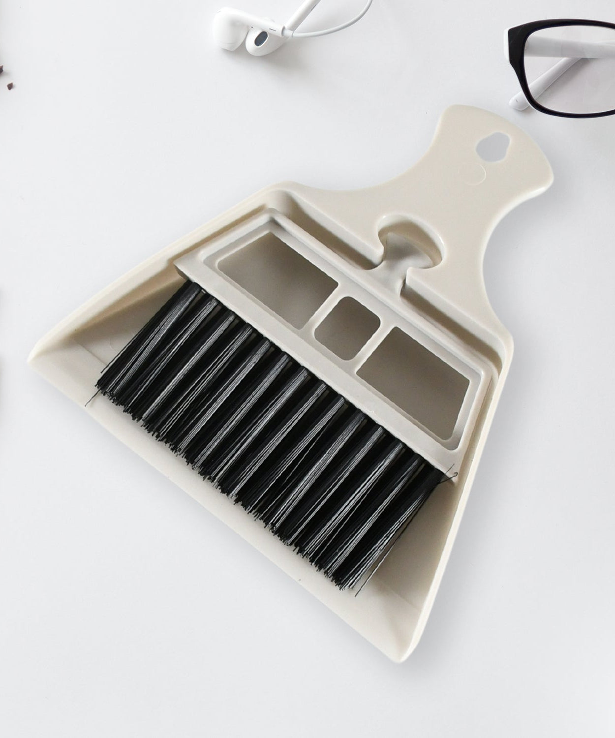 Dustpan Supdi with Brush, Dustpan For Car Office Desk, Wardrobe, Dinning Table, laptop, Keyboard Cleaning, Multipurpose Cleaning , Supdi