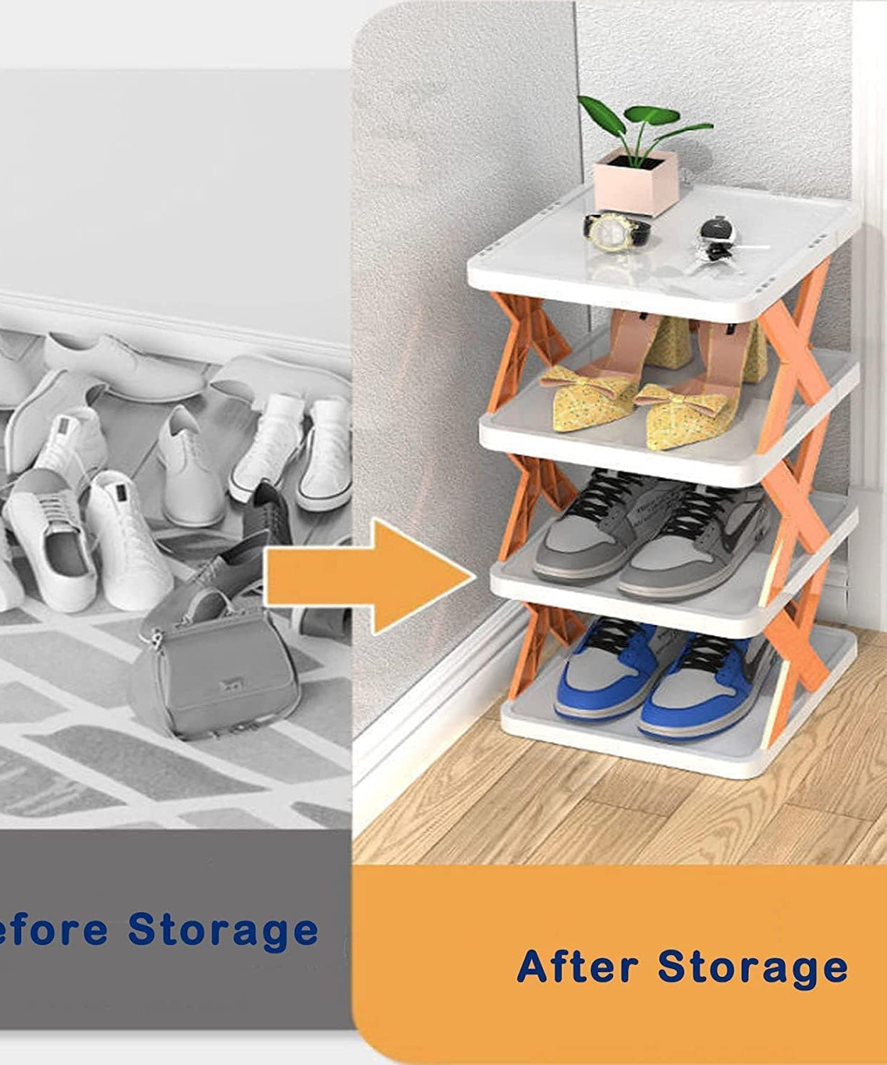 Adjustable shoe cabinet