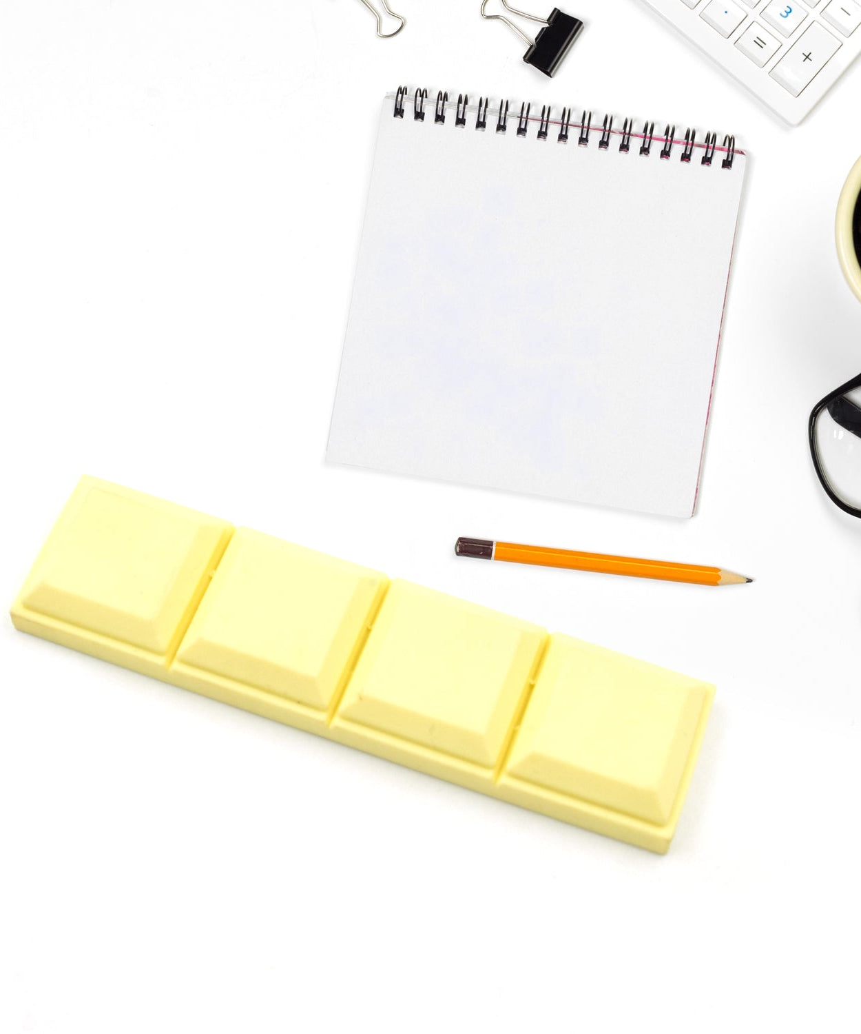 3D Chocolate Shaped Erasers Soft Pencil Erasers Supplies for Office School Students Drawing Writing Classroom Rewards for Return Gift, Birthday Party, School Prize (1 Pc 4 grid)