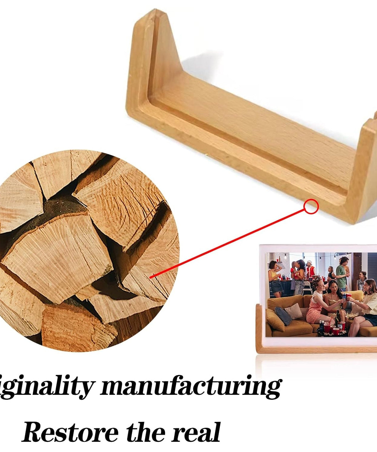  Wooden Picture Stand, Photo Frame Stand (1 Pc)