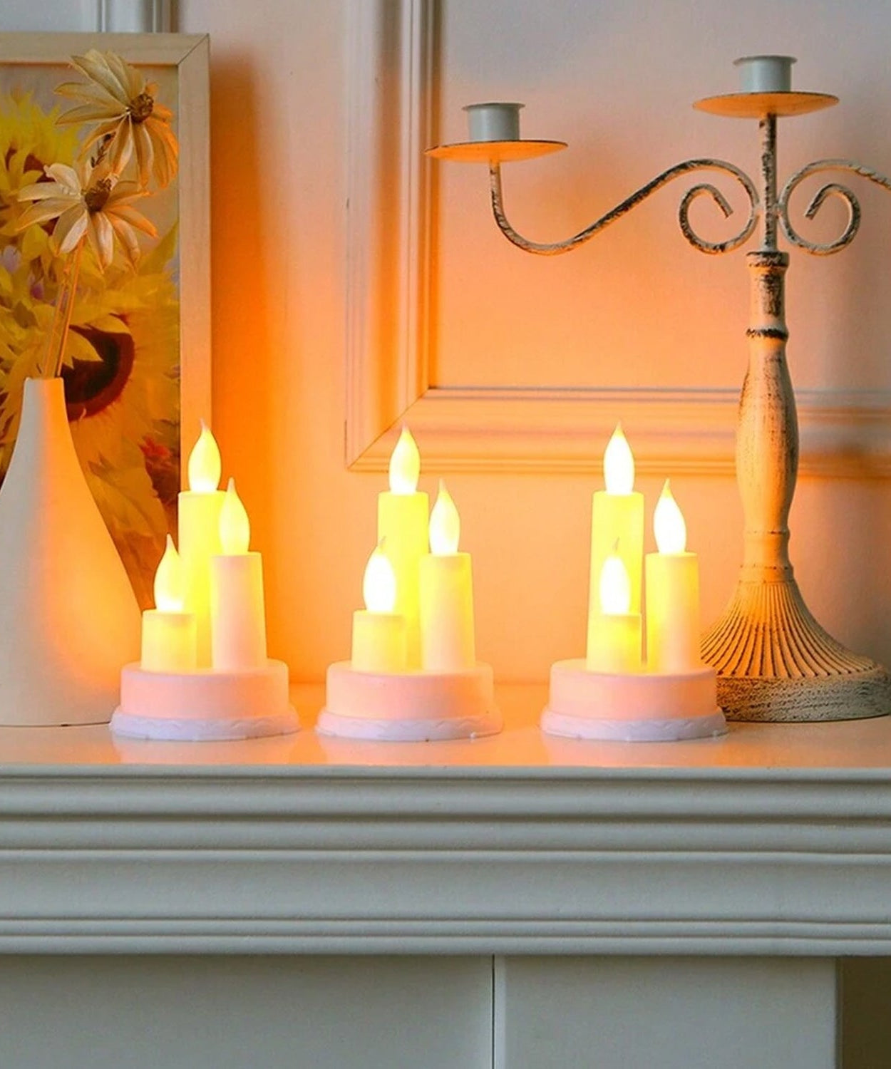 LED Taper Candles, Diwali (1 Pc)