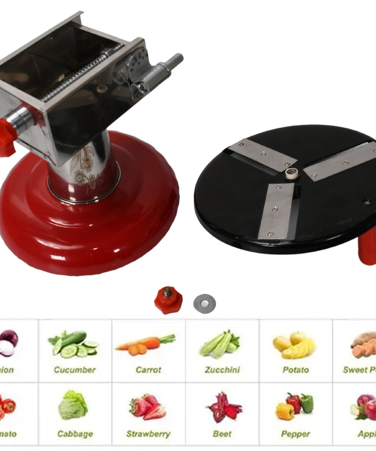 Stainless Steel Chips Maker and Vegetable Slicer for Kitchen Potato Slicer Graters and Chippers. Chips Maker is Suitable for Vegetable Cuttings. Chips Maker Consist Hard Coated Iron Wheel and Stand.