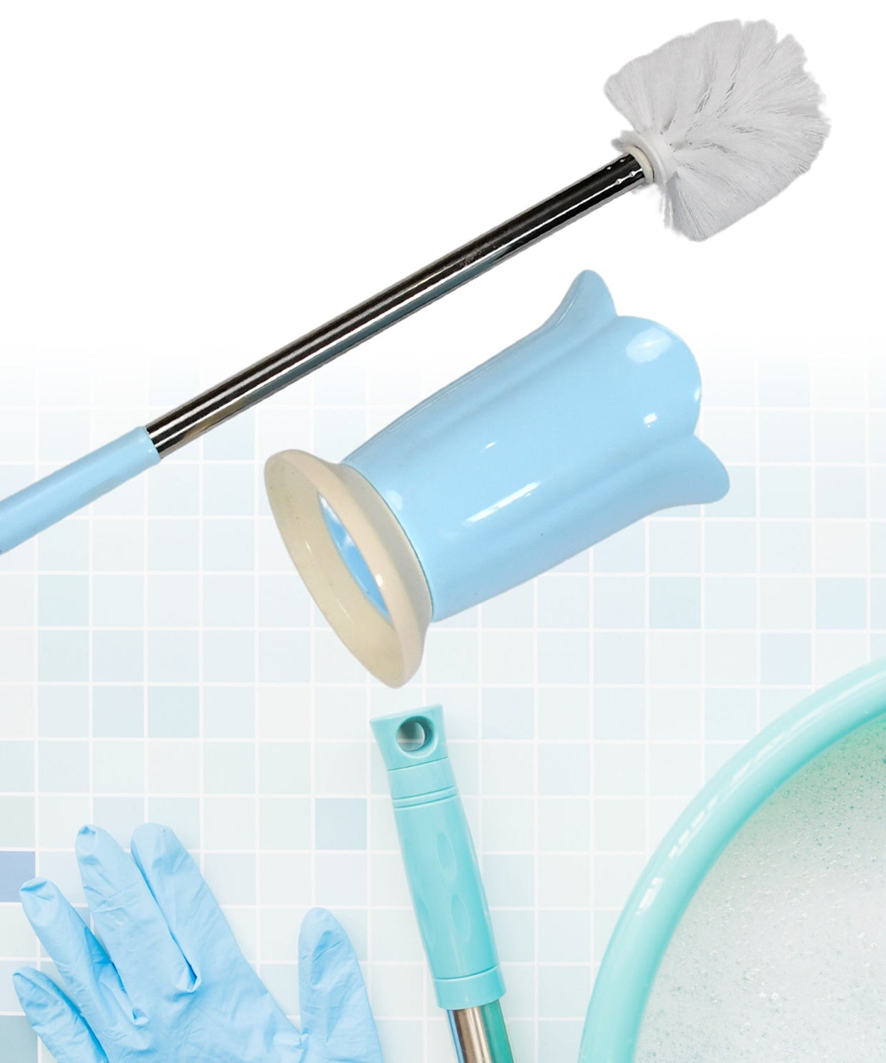 Bathroom cleaning brush