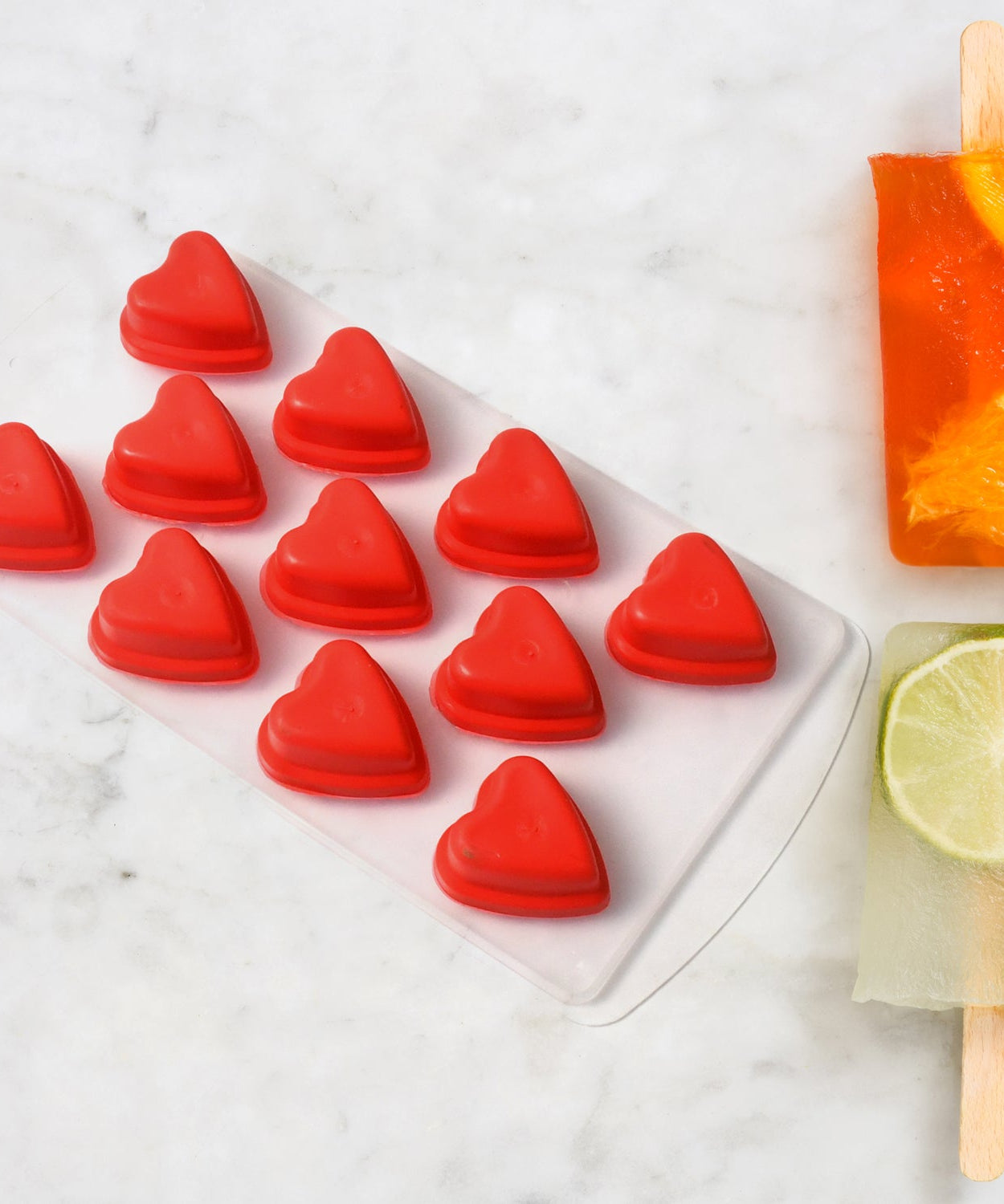 Silicone Mold Ice Cube Tray Creative Sweet Multi Type Ice Tray , Ice Cube Trays Multi Fruit Shape Ice Tray (1 Pc)