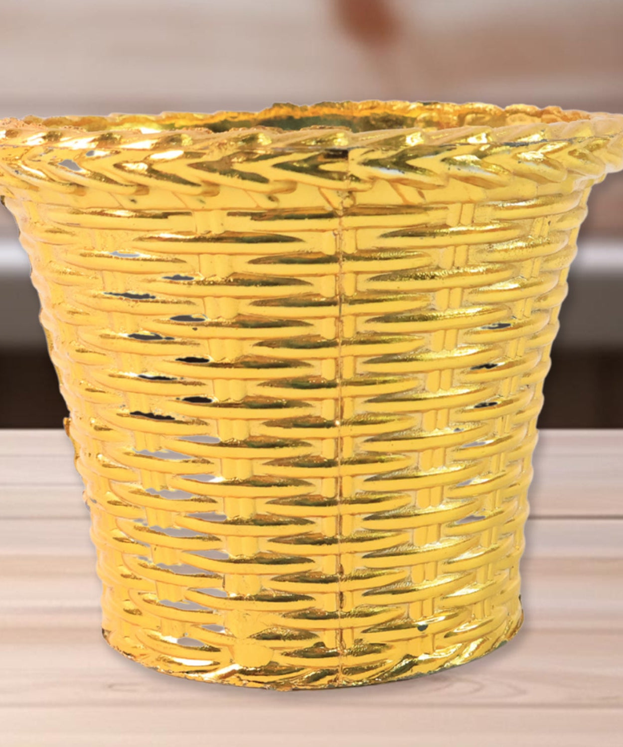 Plastic Flower Valencia (Pot) Home and Outdoor (4 Pc)