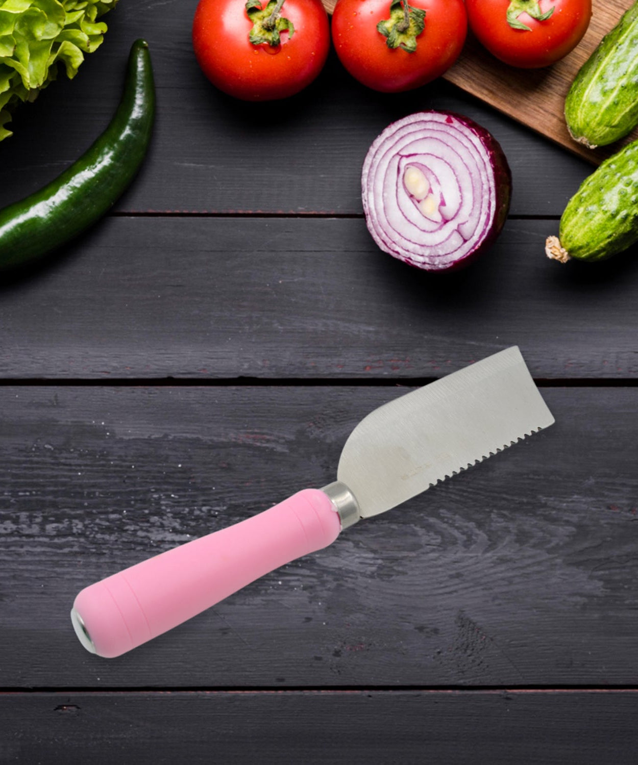Non-slip handle kitchen knife for fruits and vegetables