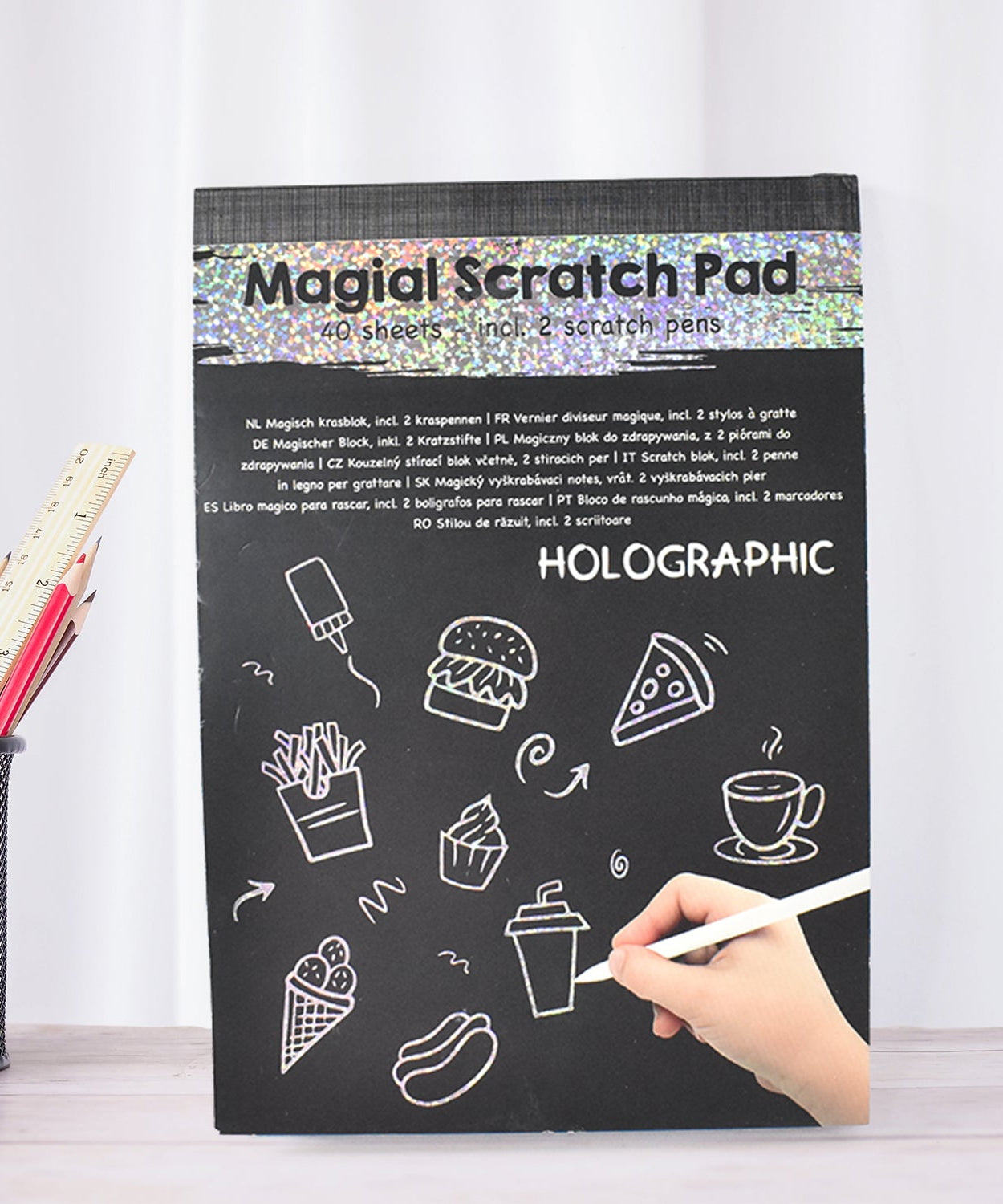 Magical Scratch Art Book For Gifts Girls & Boys (40 Sheet)