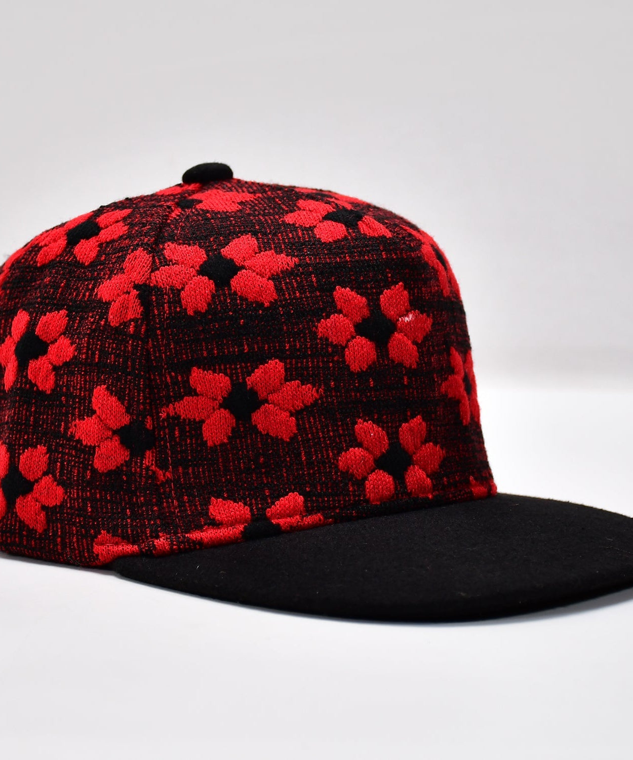 Classic snapback hat with hip hop style, detailed view