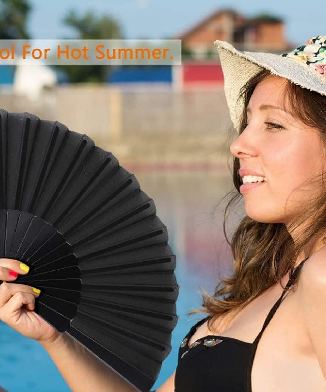 Folding Handheld Pretty Hand Fan Wedding Party Accessory Pocket Sized Fan For Wedding Gift, Party Favors, DIY Decoration, Summer Holidays (1 Pc)