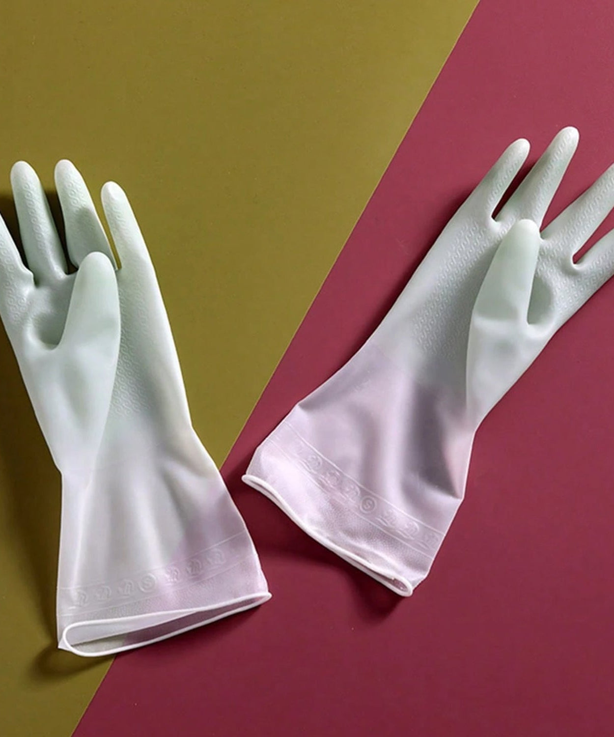 Latex Household Gloves (2 Pair / Mix Color)