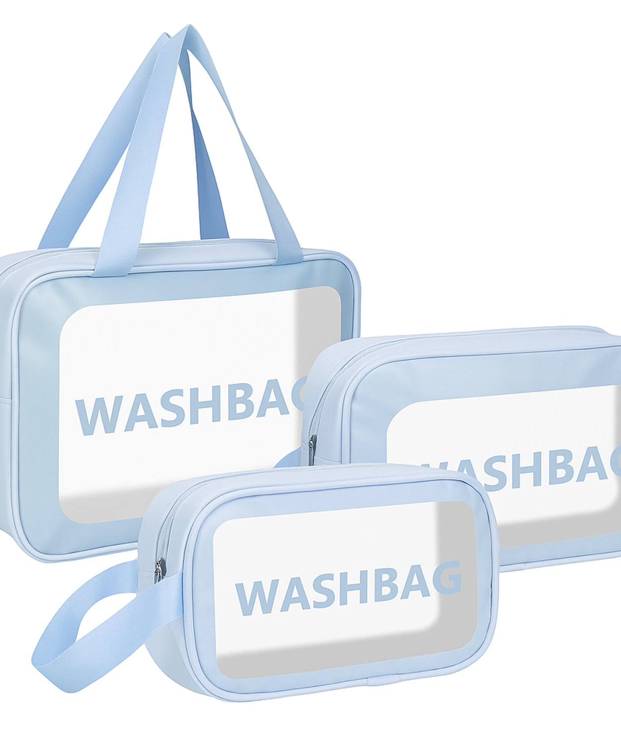 Clear Travel Toiletry Bag Set 