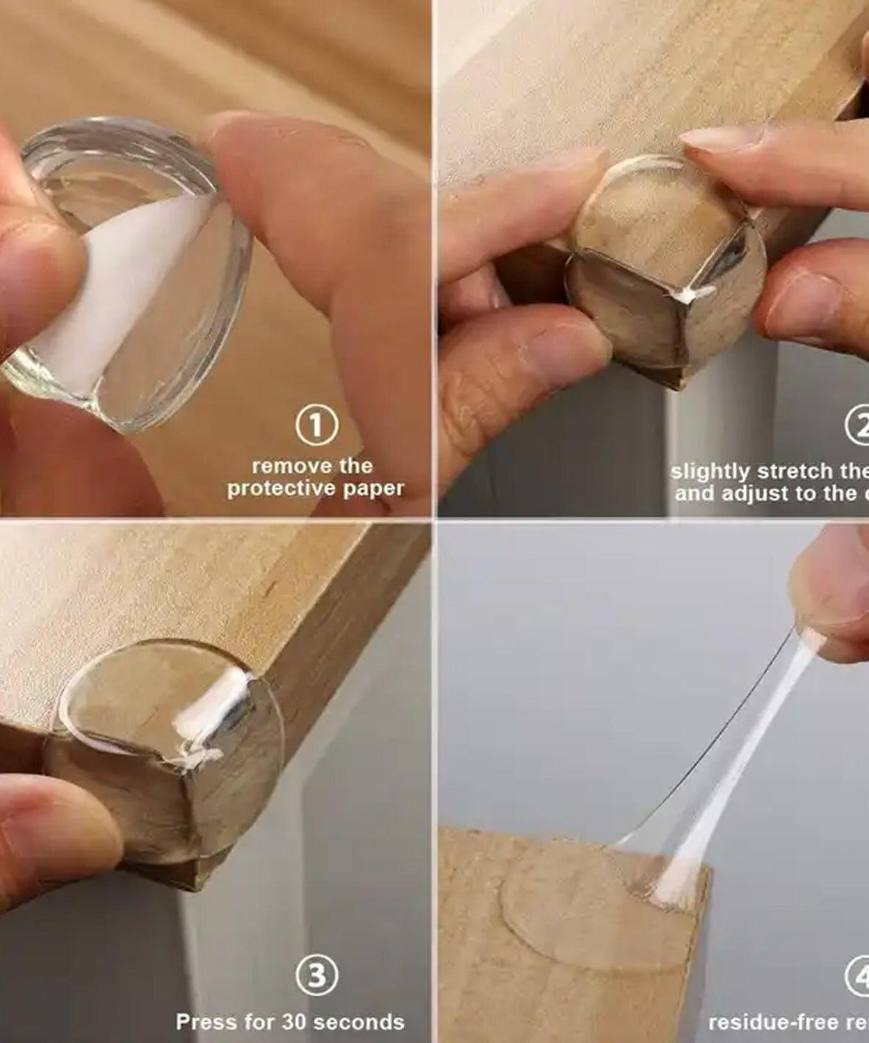 Safety protectors for sharp corners in baby rooms