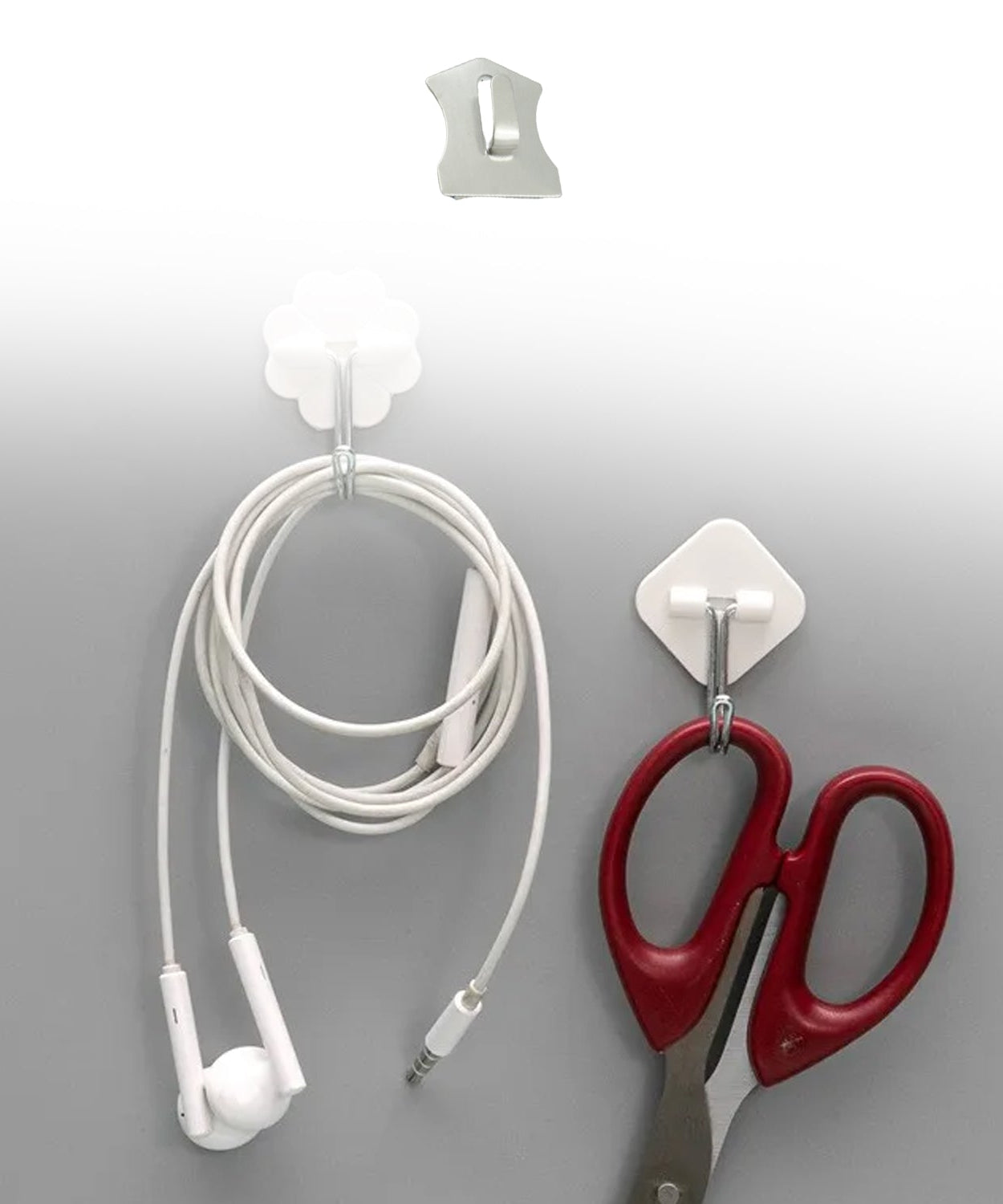 18-piece stainless steel wall hooks for organizing