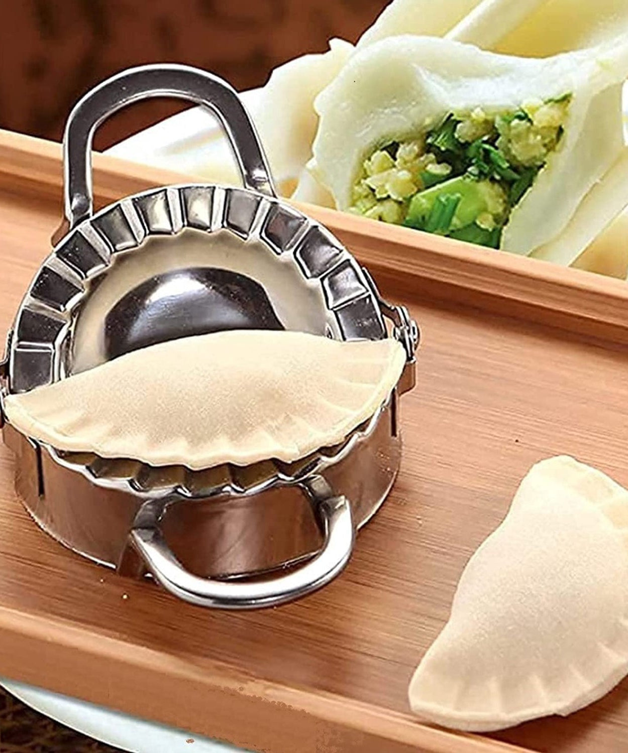 Stainless steel dumpling maker