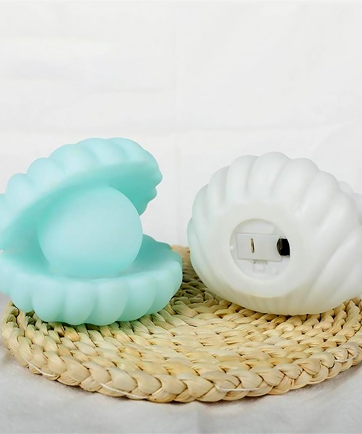 Pearl Shell Night Lamp Decorate Desk Lights Nursery Toy Lamp Led Pearl Shell Night Lights for Bedroom & Home (Small Battery Operated)