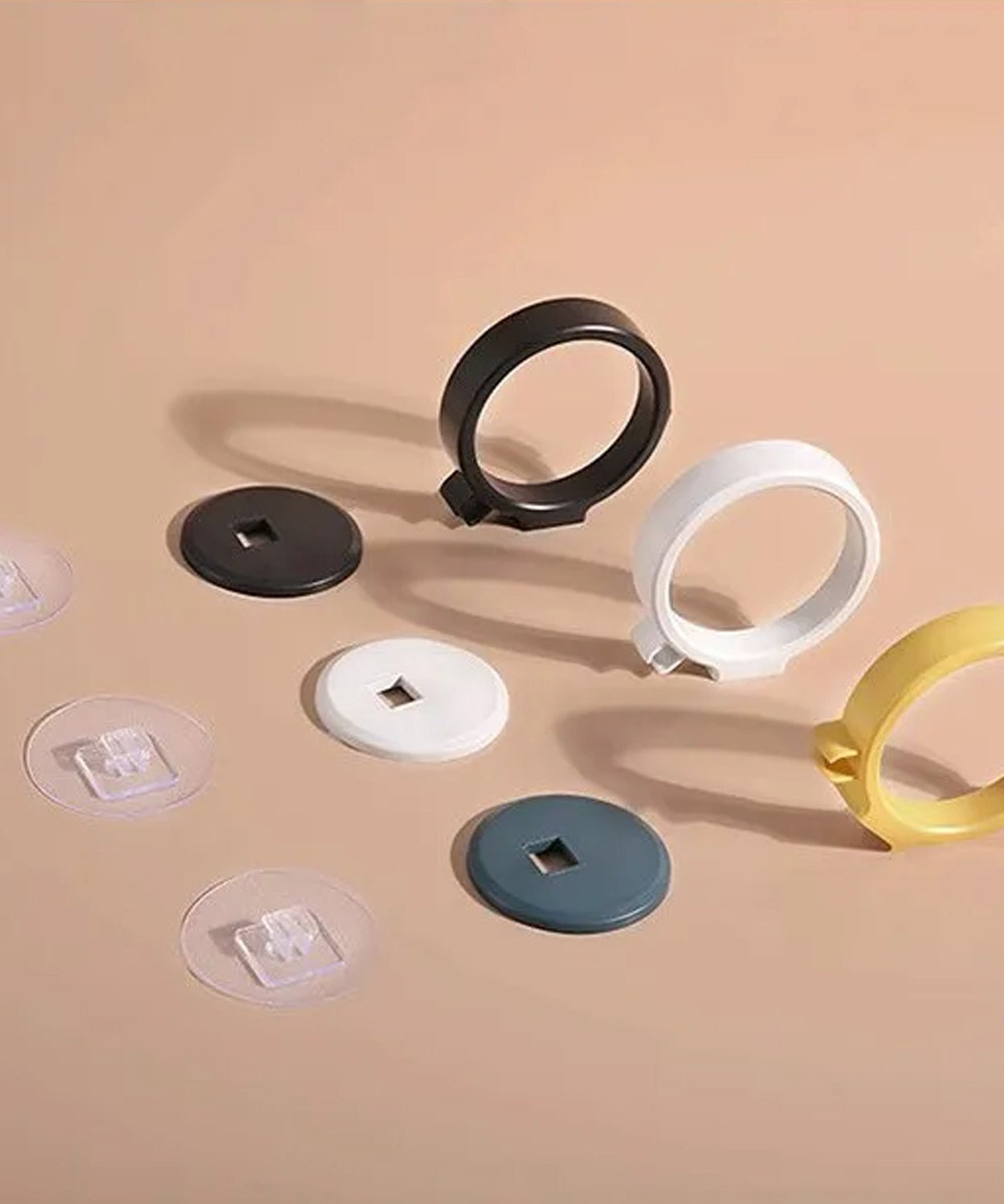 Wall Mount Hair Dryer Holder with Suction Cup, Plastic Wall Bracket for Bathroom, Beauty Salon / Home Use Self Adhesive Hair Dryer Stand Rack (1 Pc)