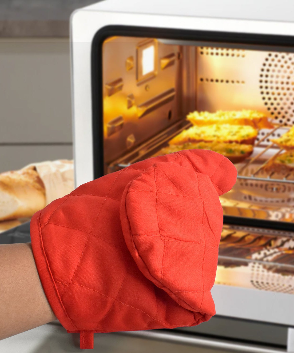 Heat Resistant Non-Slip Oven Mitts / Gloves (1pc)