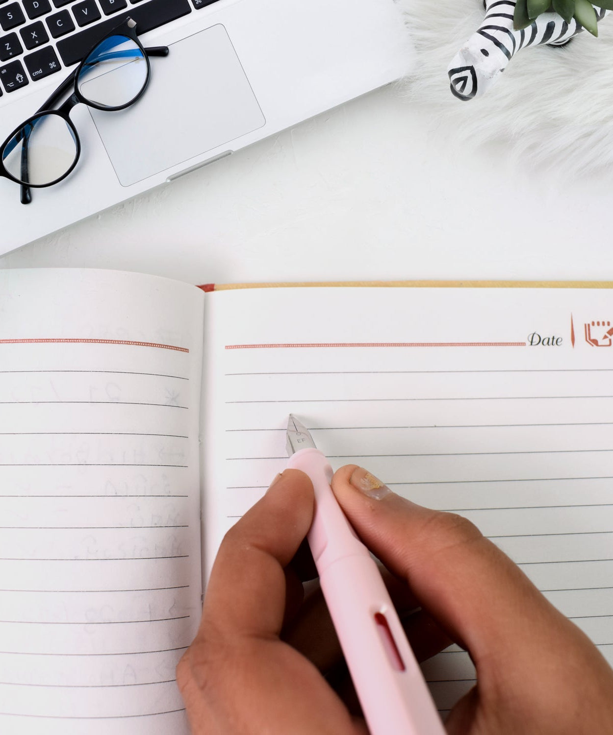 Fountain Blue Pen With 3 Refills (1 Set)