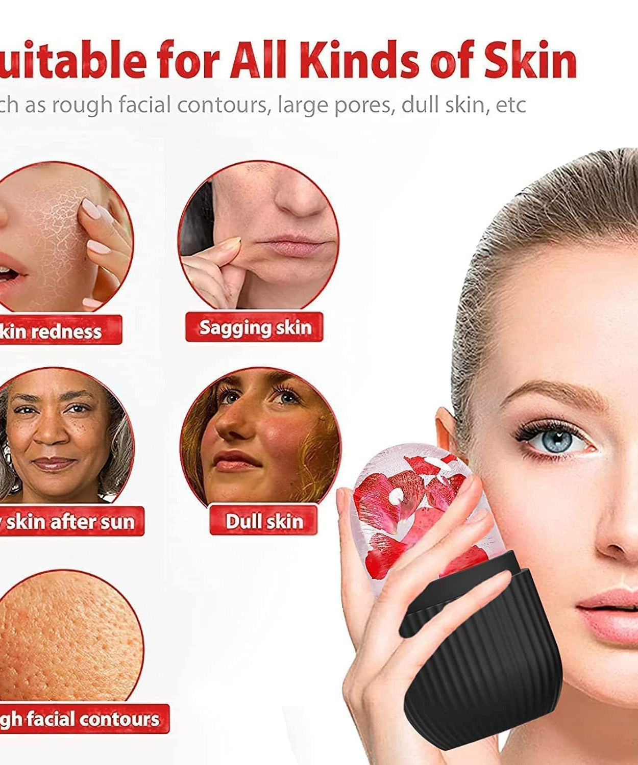 Under eye puffiness treatment roller