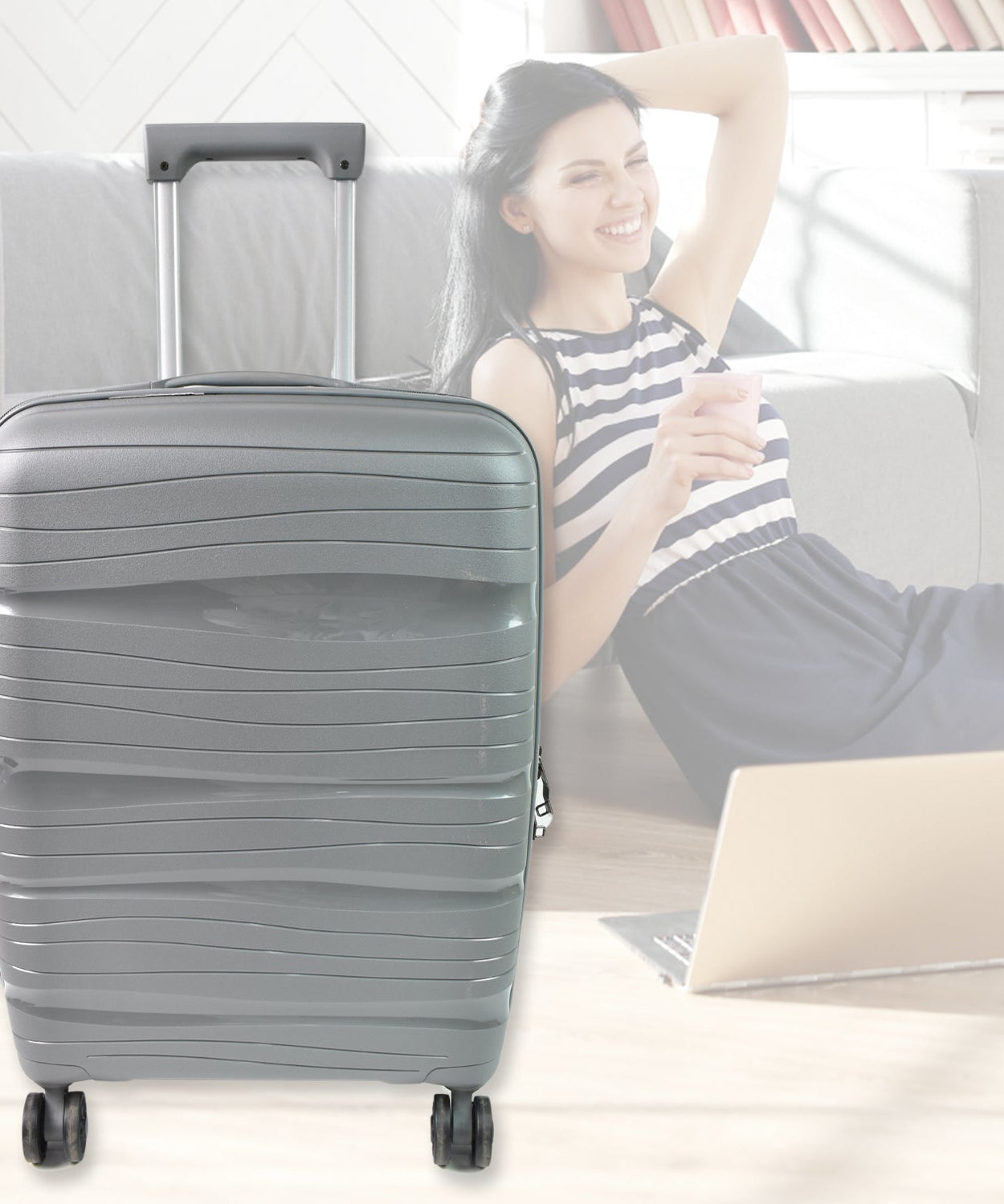 Big 3 in 1 Luggage with Wheels Travel suitcases Set (3 Pcs Set / Different Size)