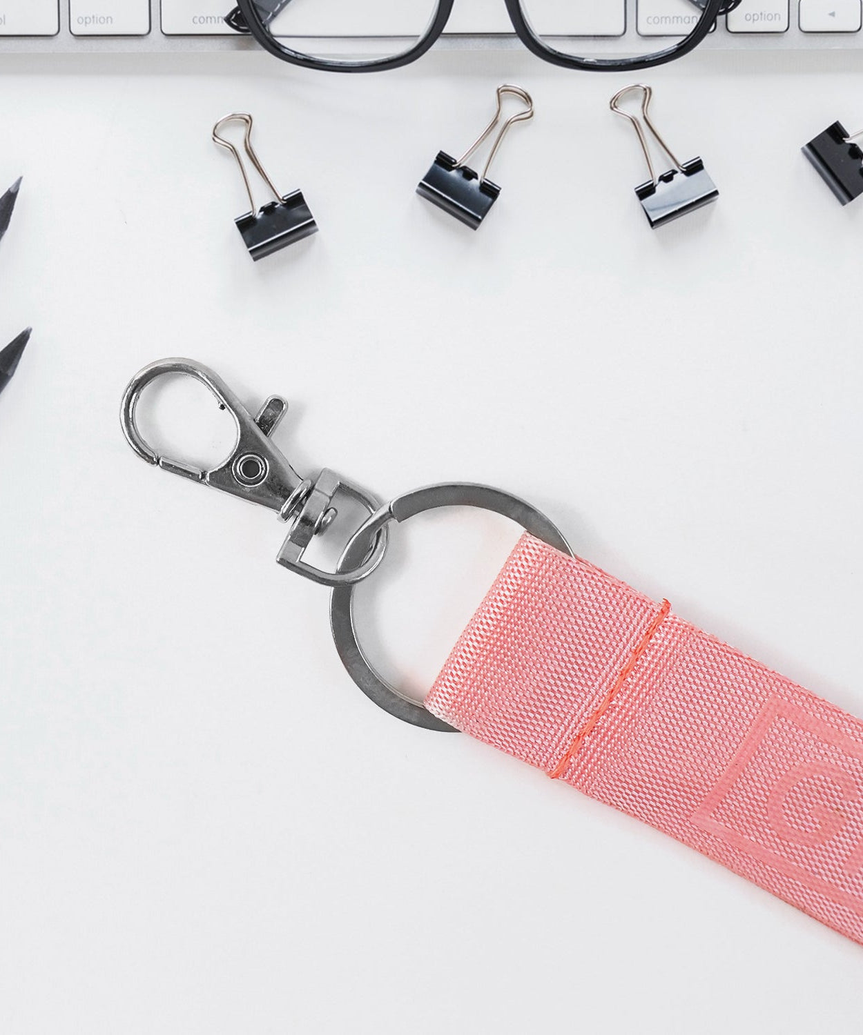 Fabric Ribbon Keychain (1 Pc, Mix Color)