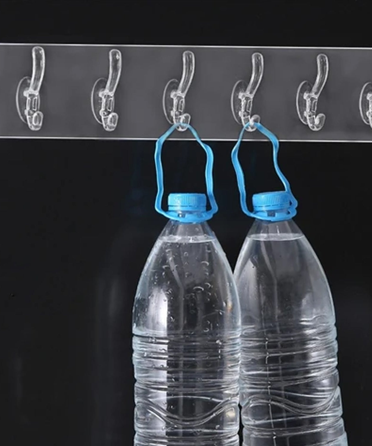 Adhesive Golden &  Transparent Heavy Duty Wall Hook