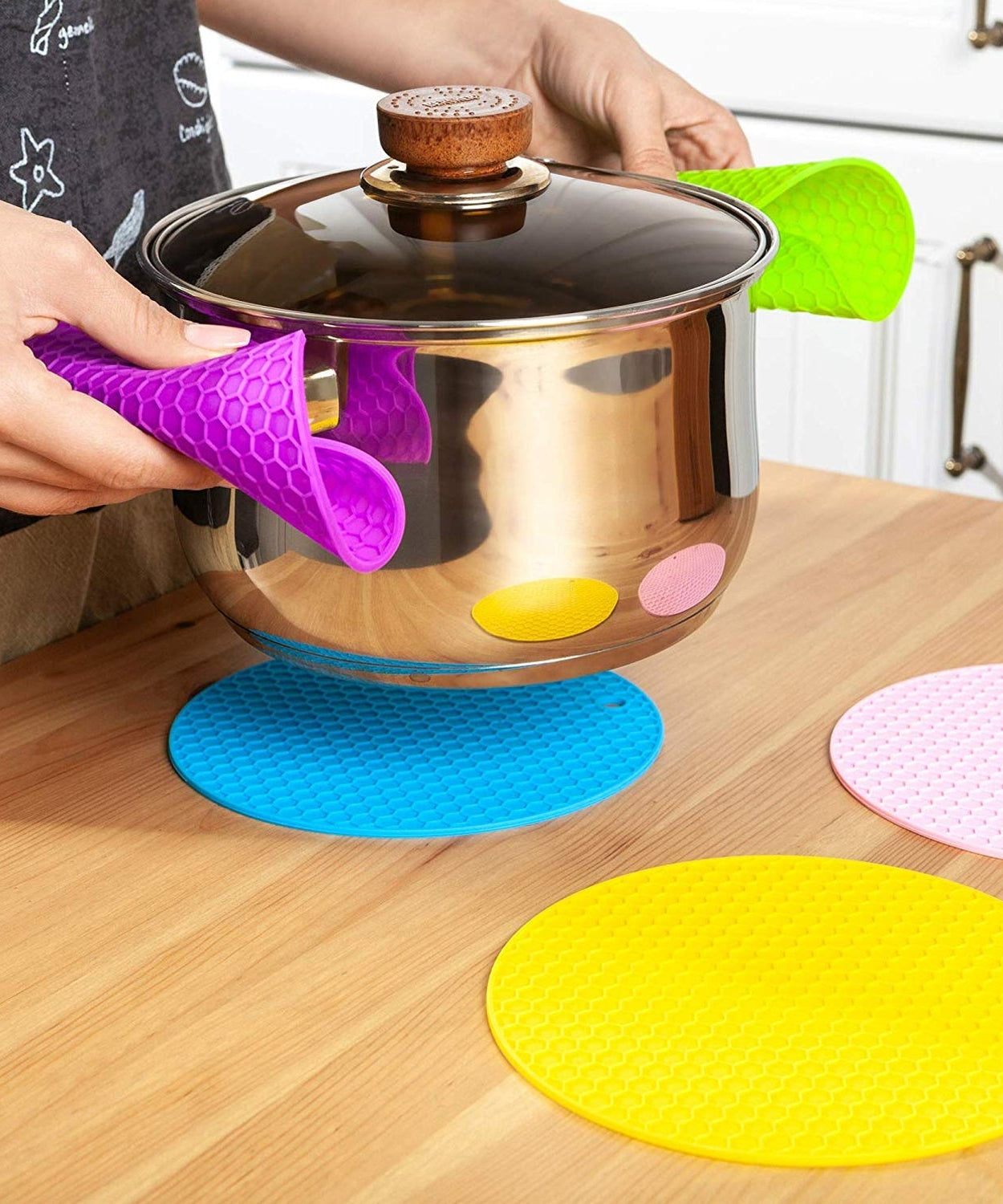 Silicone Trivet for Hot Dish and Pot, Silicone Hot Pads ( 1 pcs )