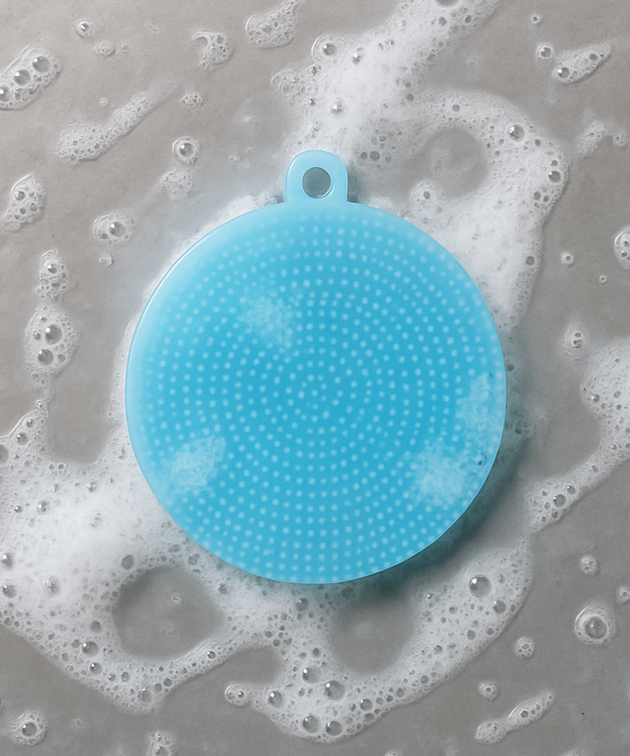 Sky Blue Heat-Resistant Silicone Dish Cleaner Pad