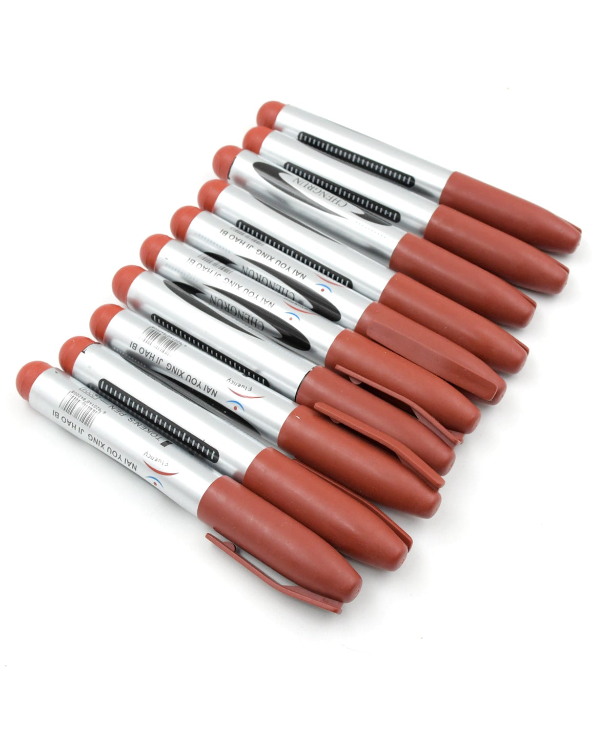 10Pc Marron Marker Permanent (10 Pc Set)