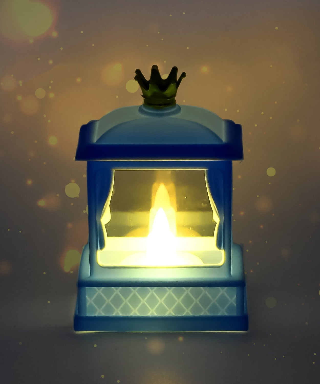 Acrylic Battery Operated Mini Square LED Lantern, Diwali (1Pc)