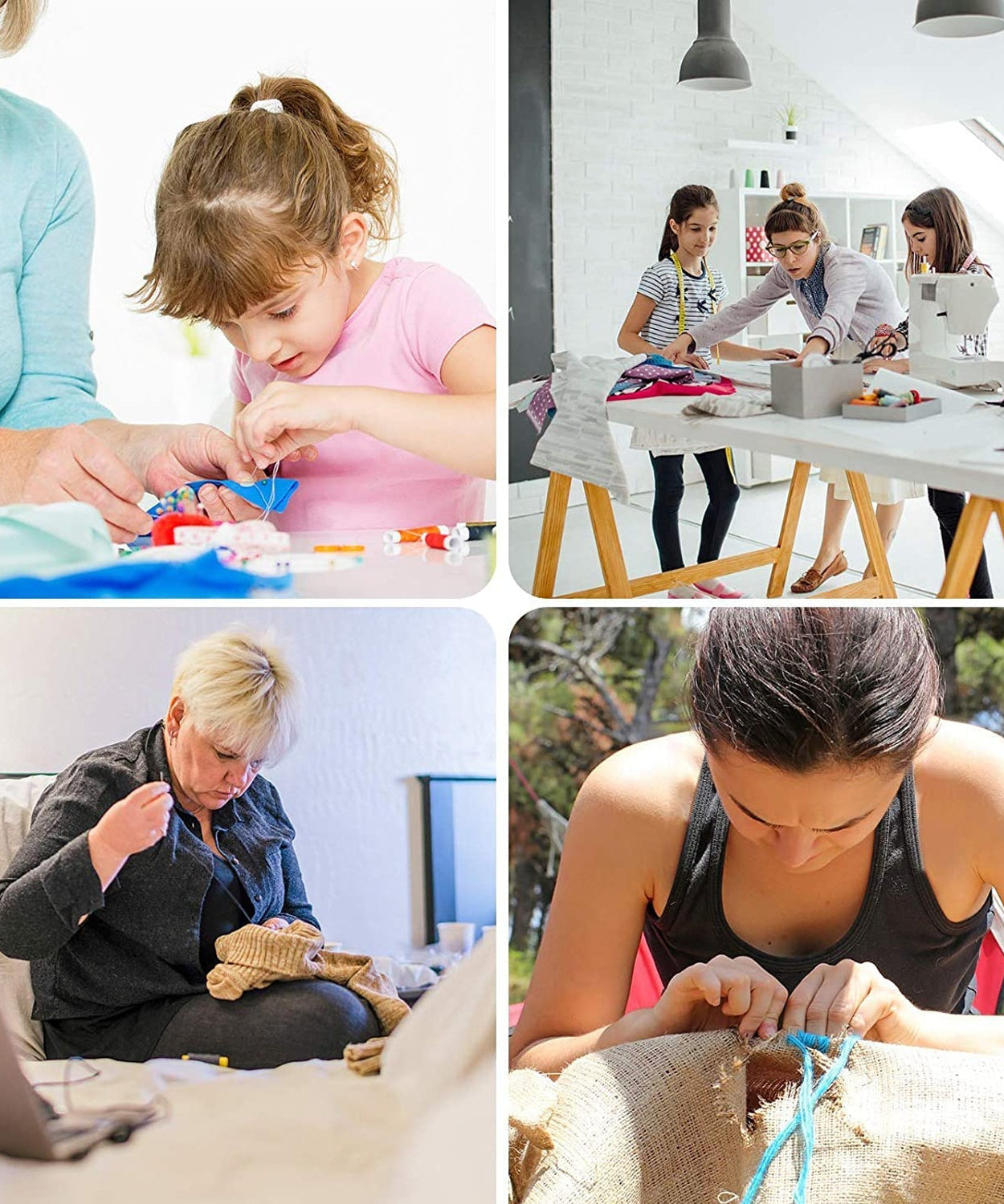 Compact 62 Pc sewing set with accessories for quick home sewing and crafting.