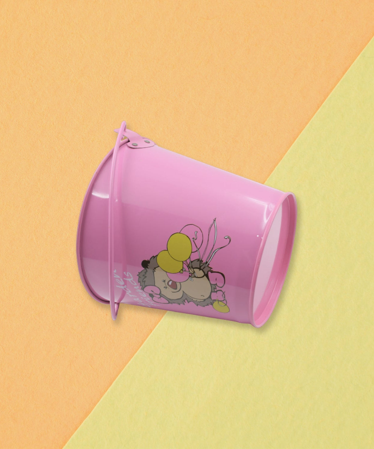 Small Metal Bucket for Plants & Decor (1 Pc, With Handle)